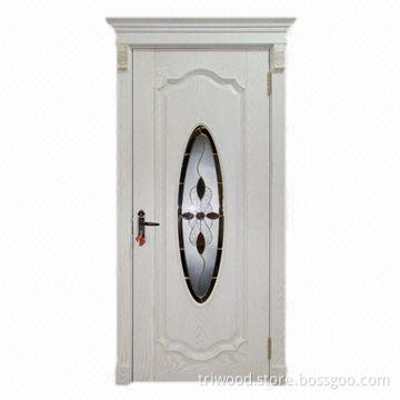 Exquisite Interior Composite Wood Door with Natural Wood Veneer and Environment-friendly Painting